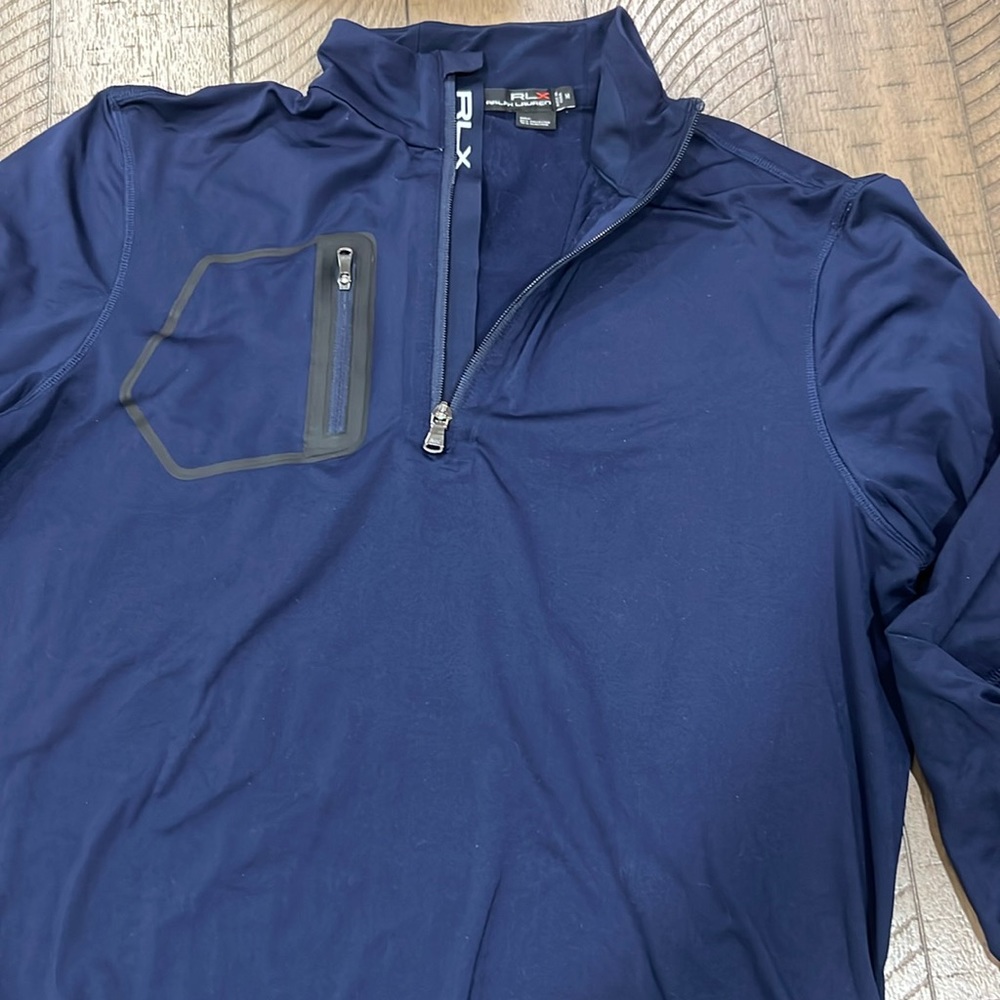 Men’s RLX 1/4 Zip Pullover in Navy Size Medium